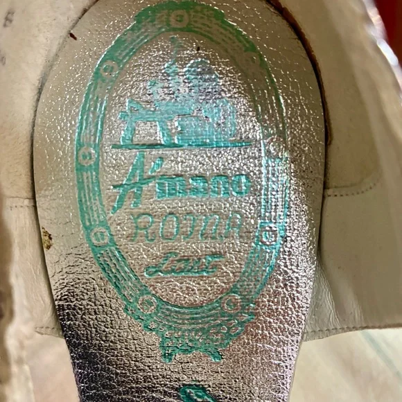 Vintage Amano Silver T-Strap Heels! - Picture 2 of 8